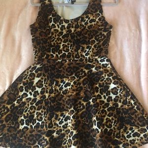 Cheetah print skaters dress
